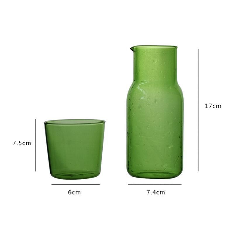 bedside water carafe - green