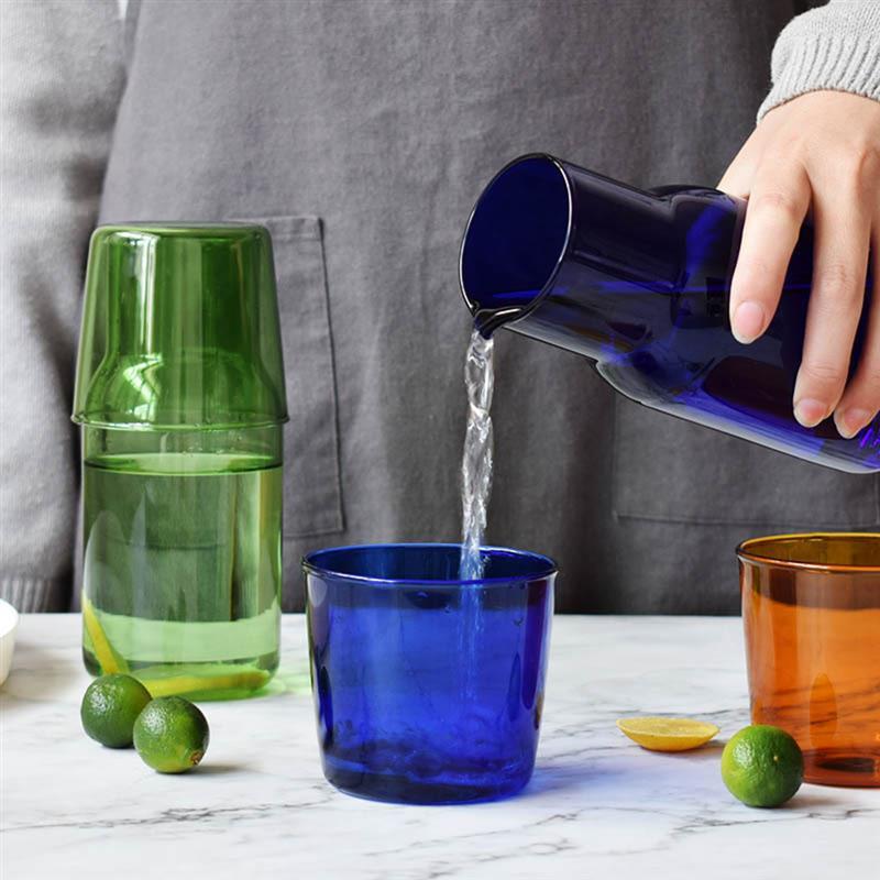 bedside water carafe - Blue and Green