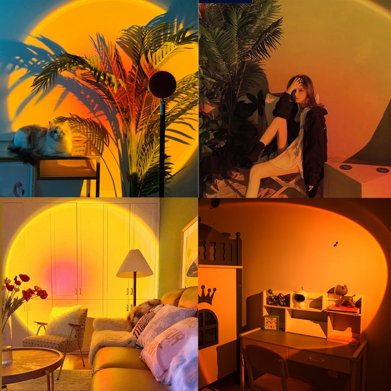sunset projection lamp