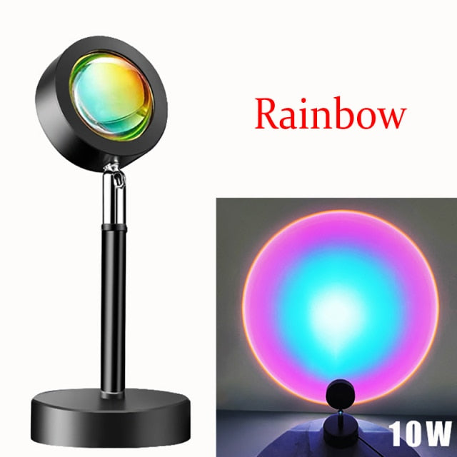 Sunset Lamp, Sunset Light, Projector Sun Light 10W LED Projection Night  Light